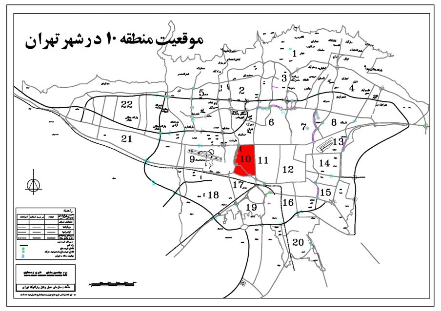 خانه معماری | دانلود رایگان کاملترین نقشه و طرح تفصیلی و پهنه بندی منطقه ۱۰  تهران