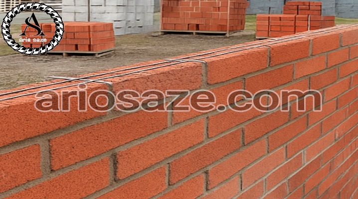 کاربرد میلگرد بستر در دیوار سفالی