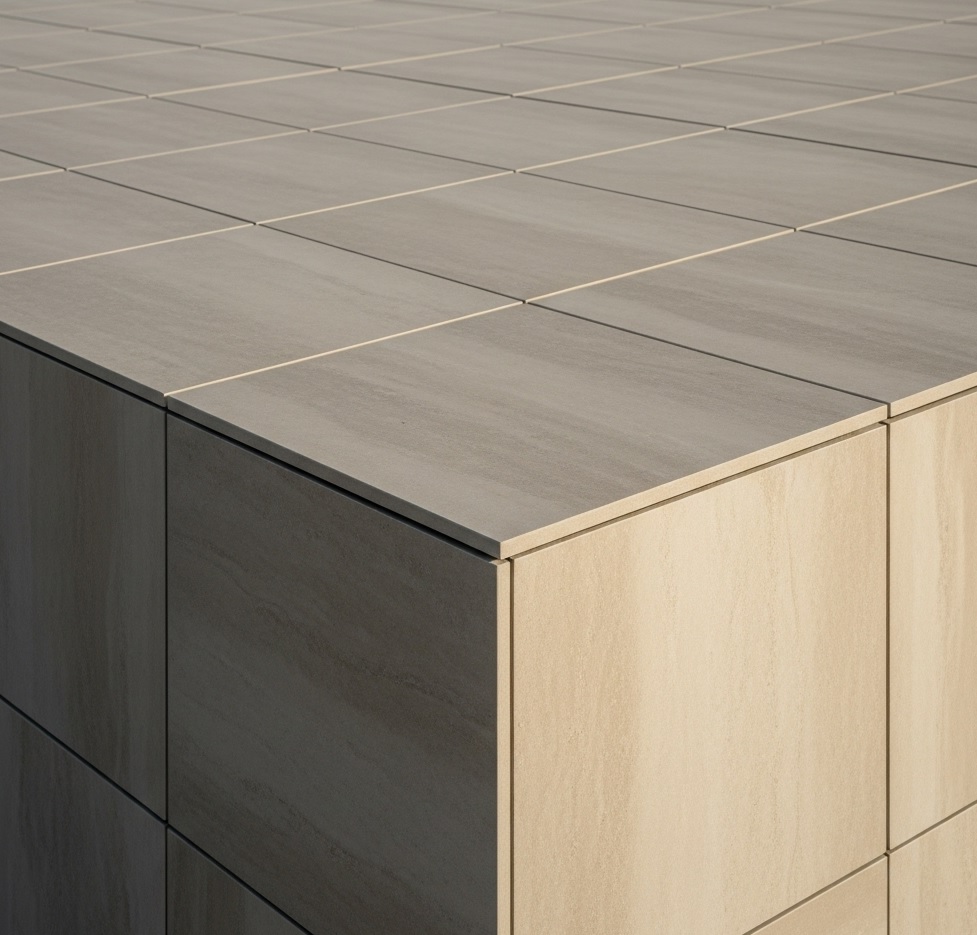 سرامیک خشک پرسلانی (Dry Cladding Porcelain) | ترکیب ظرافت و عملکرد فنی