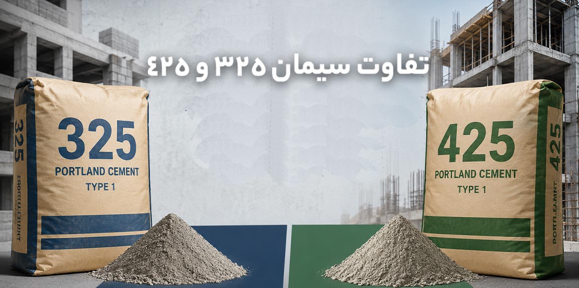 تفاوت سیمان 325 و 425
