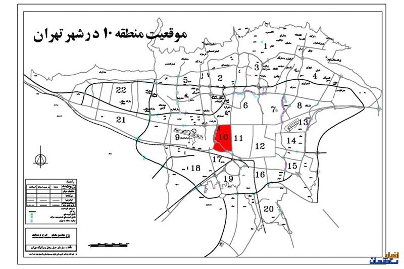 تغییرات قیمت مسکن در منطقه 10 تهران