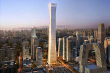 افتتاح مرتفع‌ترین آسمان خراش دنیا در پکن