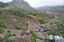 خطر رانش زمین در کمین روستاهای کلات 